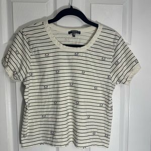 Cute Panda Stripped T shirt